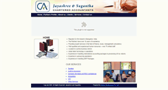 Desktop Screenshot of jayashreeandsugantha.com